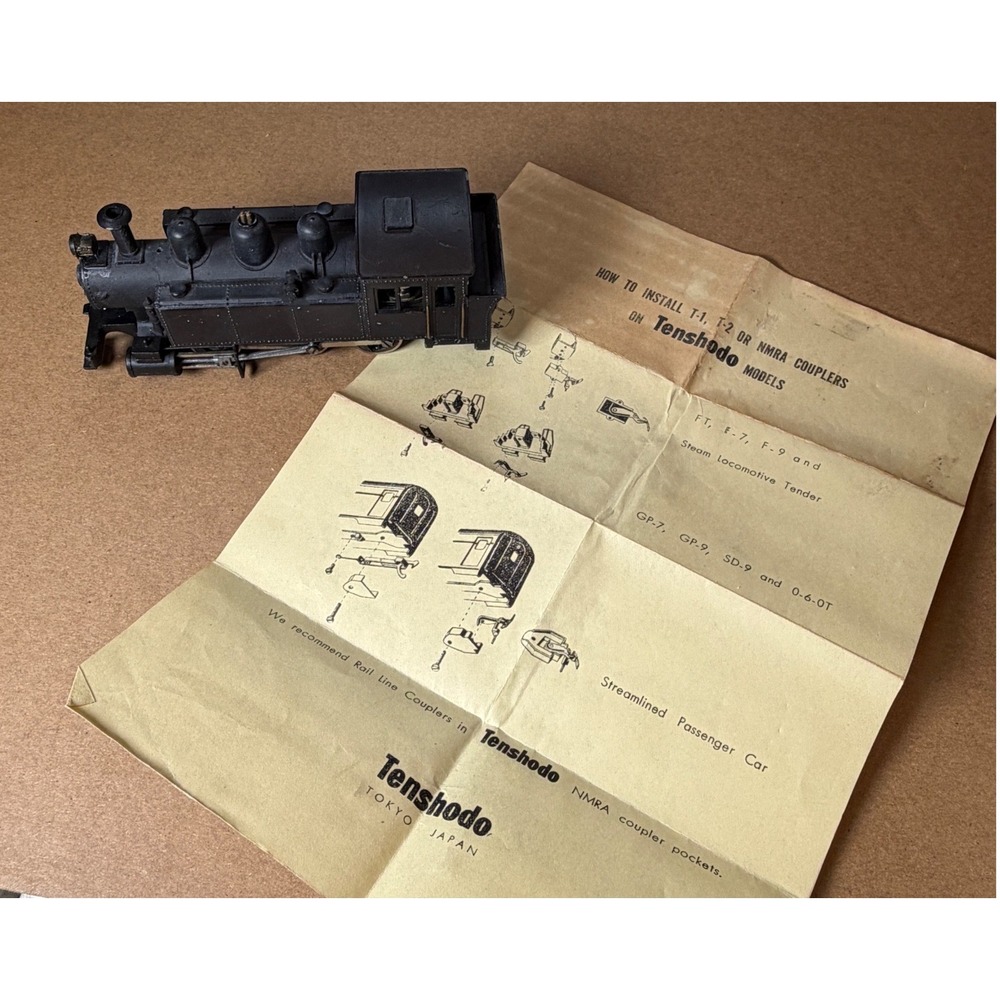 Vintage TER B20 HO Scale Steam Tram Locomotive 0-4-0 Box Japan Needs Service